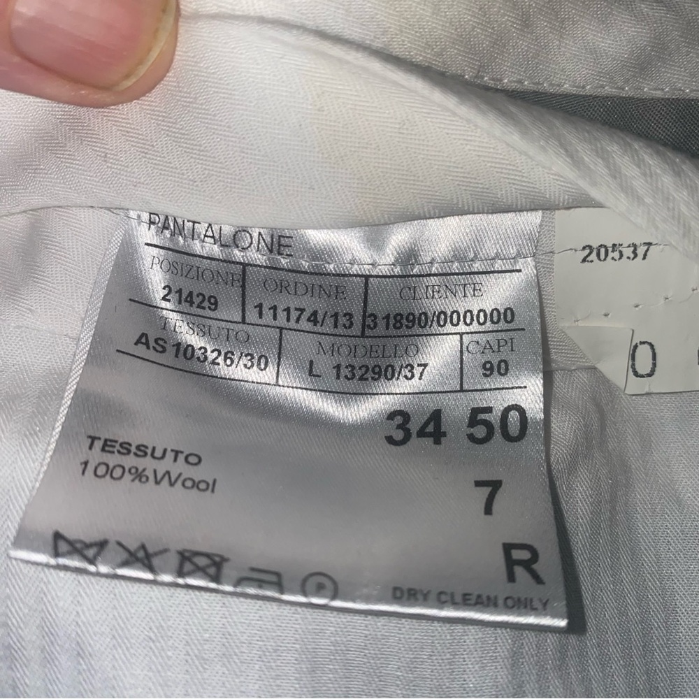 Canali Navy Dress Trousers, 34x32 - Picture 7 of 7